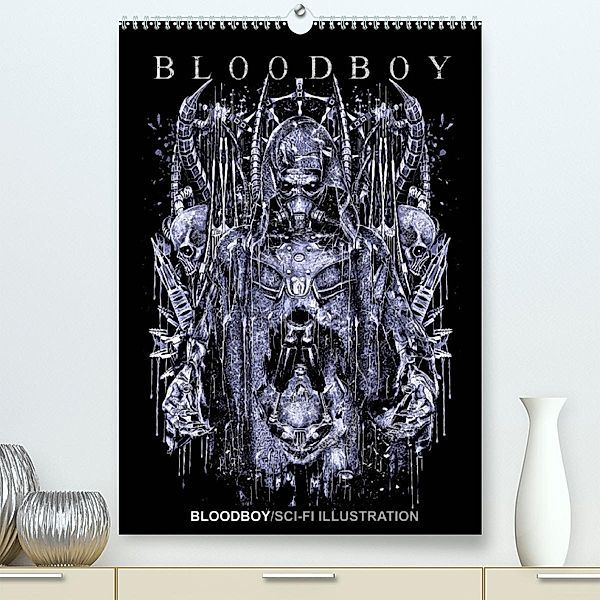 BLOODBOY/SCI-FI ILLUSTRATION (Premium, hochwertiger DIN A2 Wandkalender 2023, Kunstdruck in Hochglanz), Bloodboy