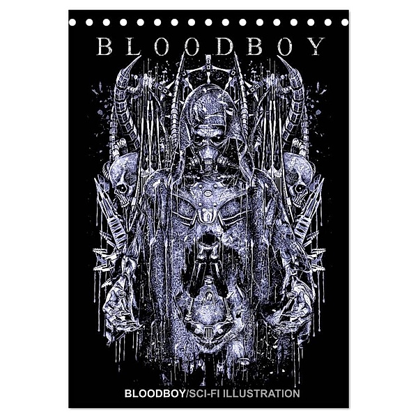 BLOODBOY/SCI-FI ILLUSTRATION (Tischkalender 2024 DIN A5 hoch), CALVENDO Monatskalender, Bloodboy