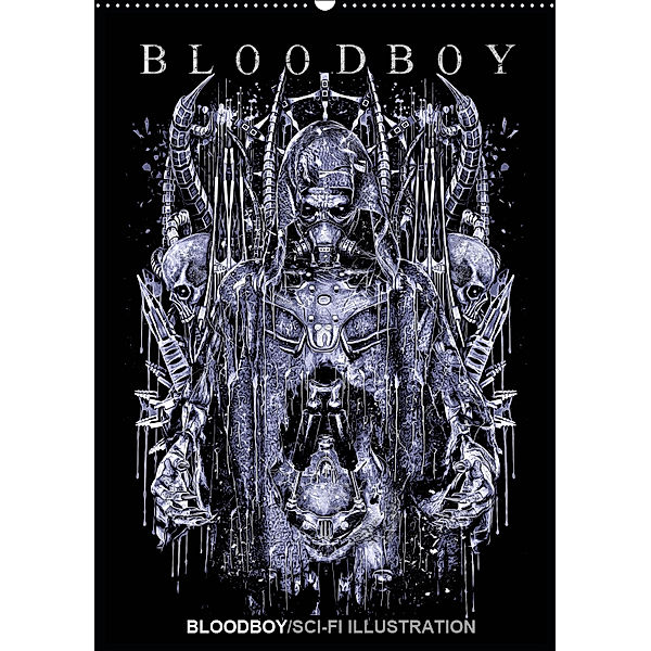 BLOODBOY/SCI-FI ILLUSTRATION (Wandkalender 2019 DIN A2 hoch), Bloodboy