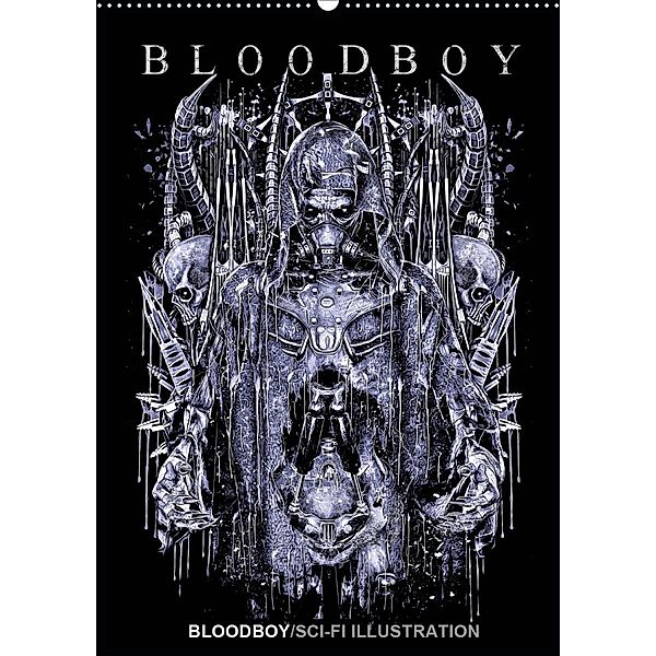 BLOODBOY/SCI-FI ILLUSTRATION (Wandkalender 2021 DIN A2 hoch), Bloodboy