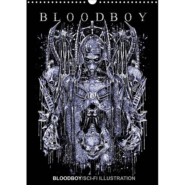 BLOODBOY/SCI-FI ILLUSTRATION (Wandkalender 2023 DIN A3 hoch), Bloodboy