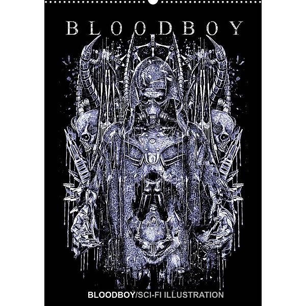 BLOODBOY/SCI-FI ILLUSTRATION (Wandkalender 2023 DIN A2 hoch), Bloodboy
