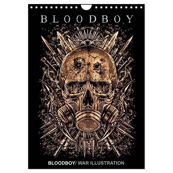 BLOODBOY/WAR ILLUSTRATION (Wandkalender 2024 DIN A4 hoch), CALVENDO Monatskalender, Bloodboy