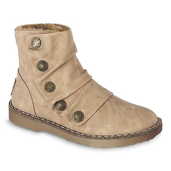 Blowfish Damen Stiefelette Cozy Up beige, (Größe: 37)