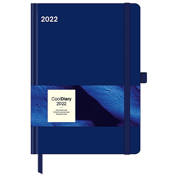 Blue 2022 - Diary - Buchkalender - Taschenkalender - 16x22