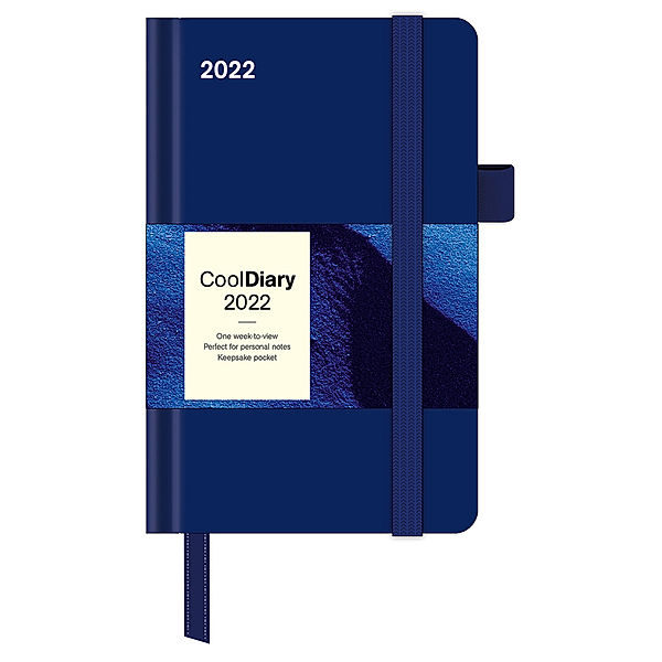 Blue 2022 - Diary - Buchkalender - Taschenkalender - 9x14