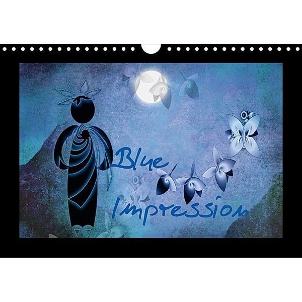 Blue Impression / UK-Version (Wall Calendar 2017 DIN A4 Landscape), Claudia Burlager