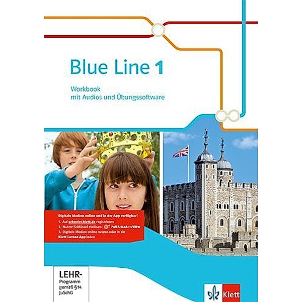 Blue Line 1 - Workbook mit Audio-CD und Lernsoftware