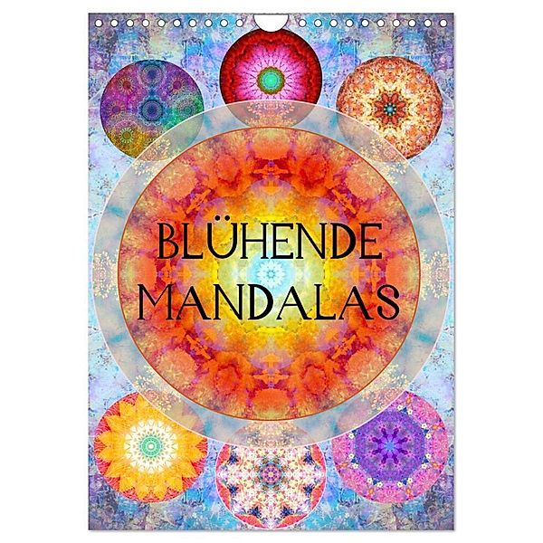 Blühende Mandalas (Wandkalender 2024 DIN A4 hoch), CALVENDO Monatskalender, Alaya Gadeh