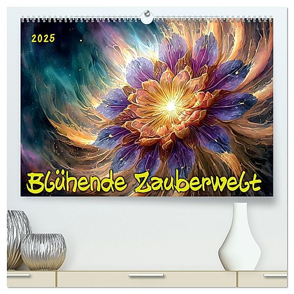 Blühende Zauberwelt (hochwertiger Premium Wandkalender 2025 DIN A2 quer), Kunstdruck in Hochglanz, Calvendo, Werner Braun