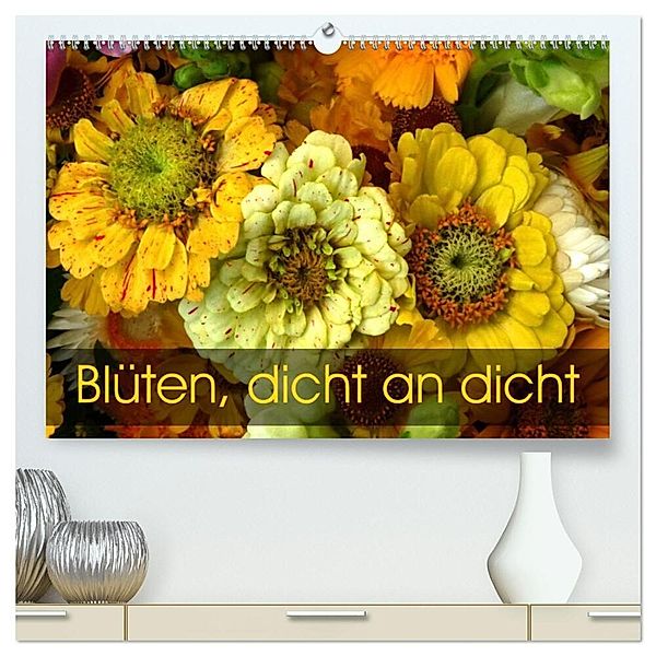 Blüten dicht an dicht (hochwertiger Premium Wandkalender 2024 DIN A2 quer), Kunstdruck in Hochglanz, Gisela Kruse