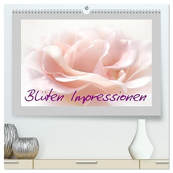 Blüten Impressionen (hochwertiger Premium Wandkalender 2024 DIN A2 quer), Kunstdruck in Hochglanz, Claudia Burlager