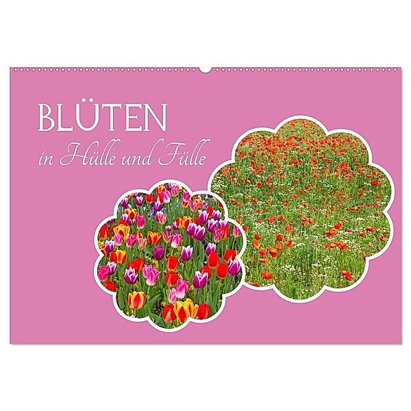 Blüten - in Hülle und Fülle (Wandkalender 2025 DIN A2 quer), CALVENDO Monatskalender, Calvendo, Elisabeth Schittenhelm