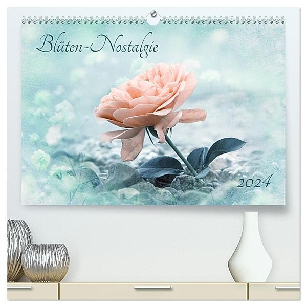 Blüten-Nostalgie 2024 (hochwertiger Premium Wandkalender 2024 DIN A2 quer), Kunstdruck in Hochglanz, SusaZoom