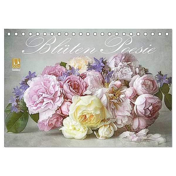 Blüten Poesie (Tischkalender 2025 DIN A5 quer), CALVENDO Monatskalender, Calvendo, Lizzy Pe