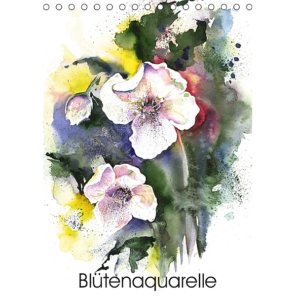 Blütenaquarelle (Tischkalender 2019 DIN A5 hoch), Jitka Krause