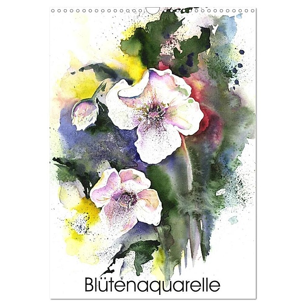 Blütenaquarelle (Wandkalender 2024 DIN A3 hoch), CALVENDO Monatskalender, Jitka Krause