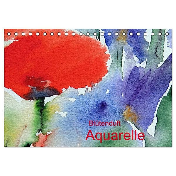 Blütenduft Aquarelle (Tischkalender 2025 DIN A5 quer), CALVENDO Monatskalender, Calvendo, Wolgang Kwiatkowski