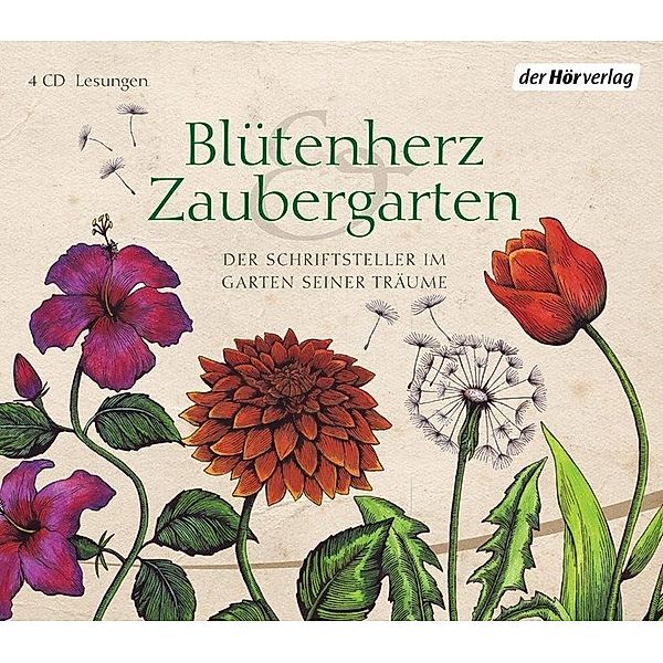 Blütenherz & Zaubergarten,4 Audio-CDs, Johann Wolfgang von Goethe, Hermann Hesse, Elizabeth von Arnim