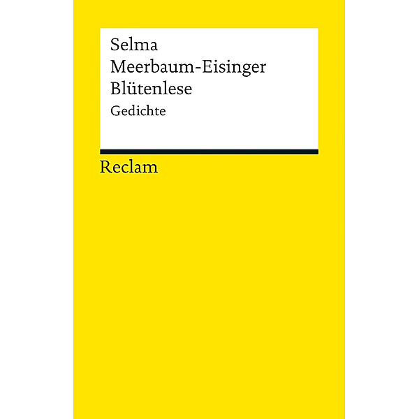 Blütenlese, Selma Meerbaum-Eisinger