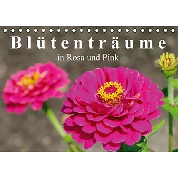 Blütenträume in Rosa und Pink (Tischkalender 2016 DIN A5 quer), LianeM