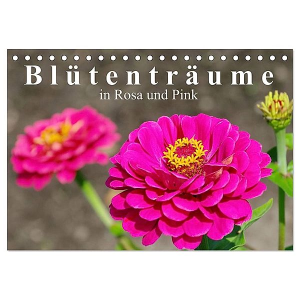 Blütenträume in Rosa und Pink (Tischkalender 2024 DIN A5 quer), CALVENDO Monatskalender, LianeM