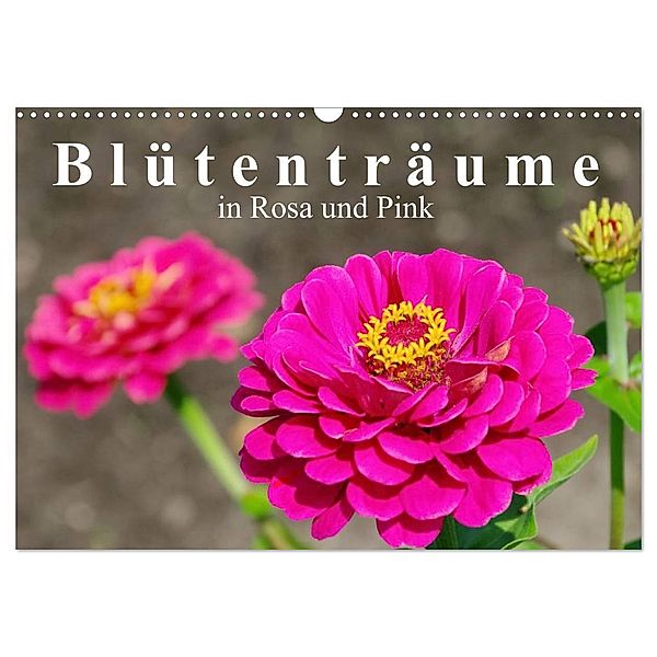 Blütenträume in Rosa und Pink (Wandkalender 2024 DIN A3 quer), CALVENDO Monatskalender, LianeM