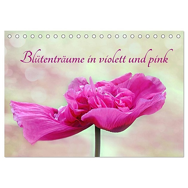 Blütenträume in violett und pink (Tischkalender 2025 DIN A5 quer), CALVENDO Monatskalender, Calvendo, Sarnade