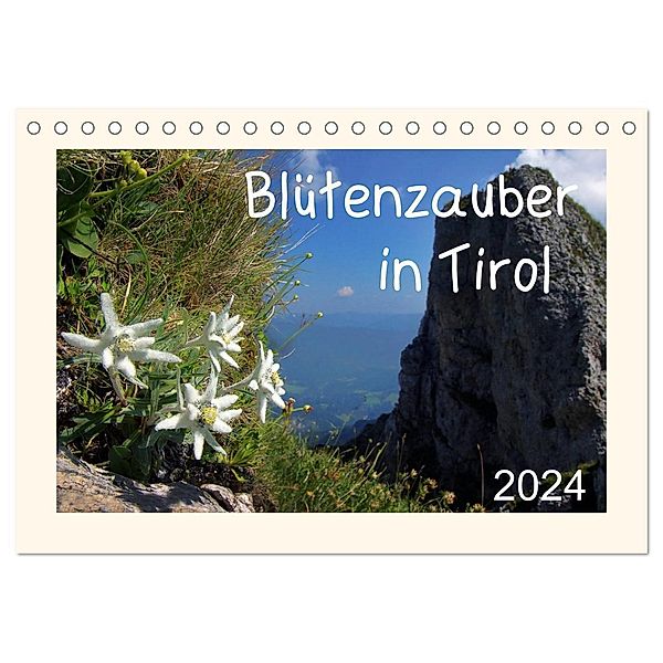 Blütenzauber in Tirol (Tischkalender 2024 DIN A5 quer), CALVENDO Monatskalender, Leon