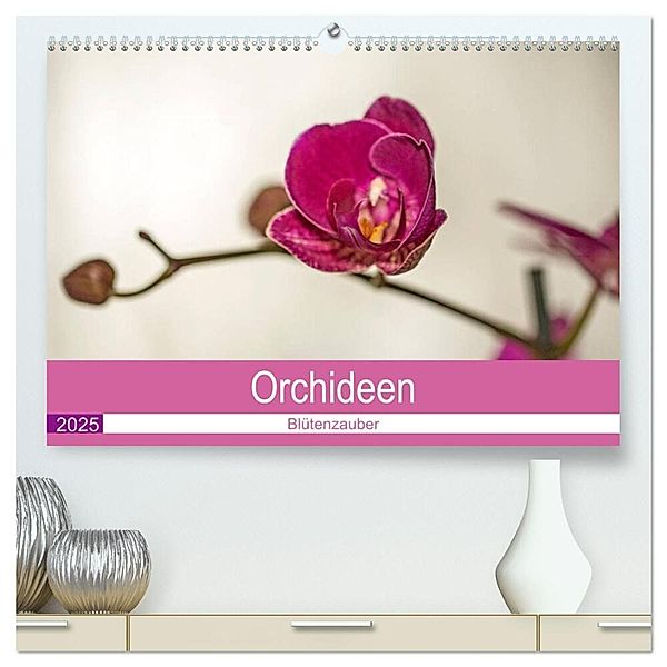 Blütenzauber Orchideen (hochwertiger Premium Wandkalender 2025 DIN A2 quer), Kunstdruck in Hochglanz, Calvendo, Andrea Potratz