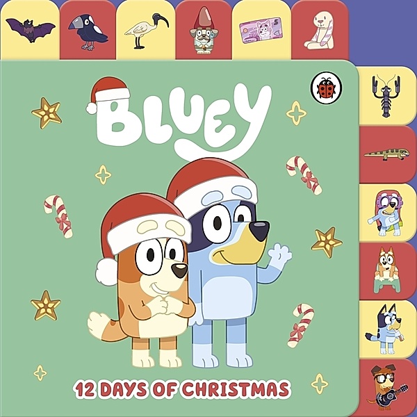 Bluey: 12 Days of Christmas Tabbed Board Book, Bluey