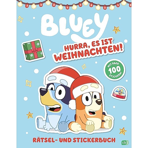 BLUEY - Hurra, es ist Weihnachten! - Rätsel- und Stickerbuch