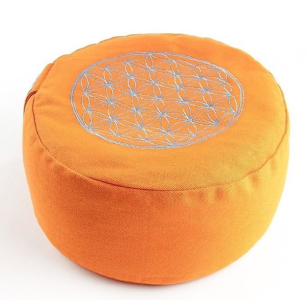 Blume des Lebens Meditationskissen orange