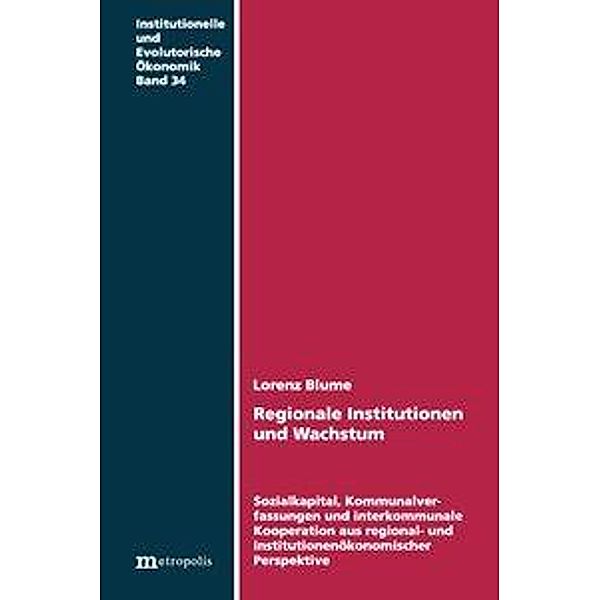 Blume, L: Regionale Institutionen und Wachstum, Lorenz Blume