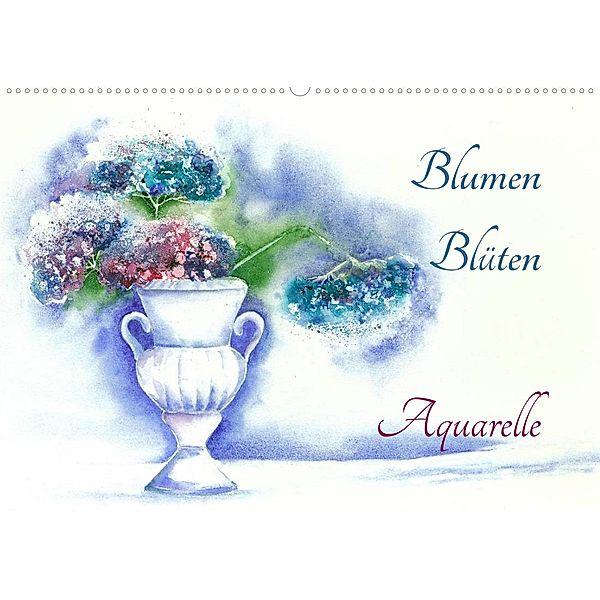 Blumen Blüten Aquarelle (Wandkalender 2023 DIN A2 quer), Jitka Krause