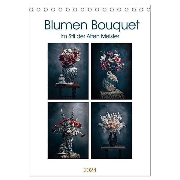 Blumen Bouquet (Tischkalender 2024 DIN A5 hoch), CALVENDO Monatskalender, Magic Artist Design, Steffen Gierok