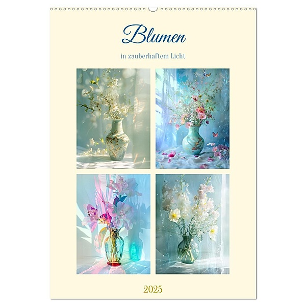 Blumen in zauberhaftem Licht (Wandkalender 2025 DIN A2 hoch), CALVENDO Monatskalender, Calvendo, Liselotte Brunner-Klaus