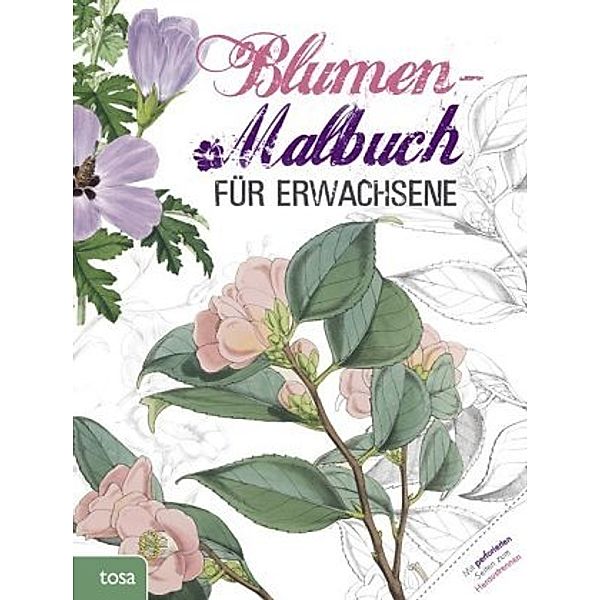 Blumen-Malbuch für Erwachsene