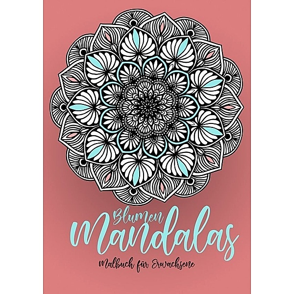 Blumen Mandalas Malbuch für Erwachsene, Monsoon Publishing, Musterstück Grafik