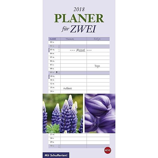 Blumen Planer für zwei 2018