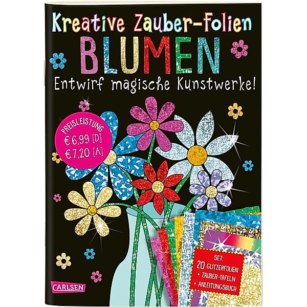 Blumen: Set mit 10 Zaubertafeln, 20 Folien und Anleitungsbuch / Kreative Zauber-Folien Bd.9, Anton Poitier
