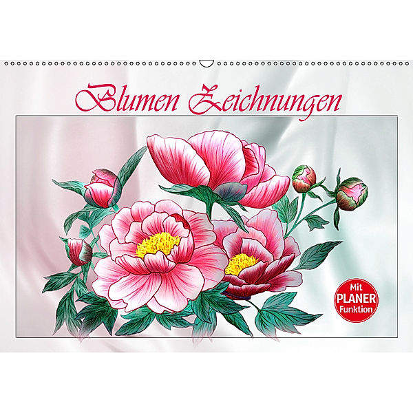 Blumen-Zeichnungen (Wandkalender 2019 DIN A2 quer), Dusanka Djeric