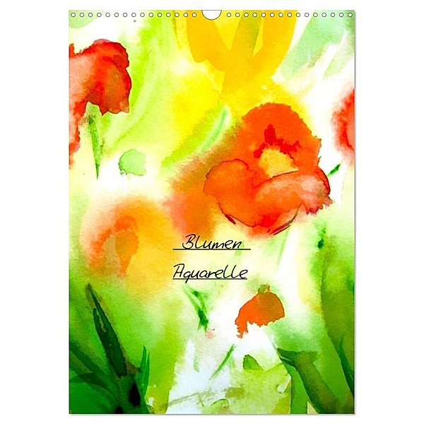 Blumenaquarelle (Wandkalender 2024 DIN A3 hoch), CALVENDO Monatskalender, Maria-Anna Ziehr