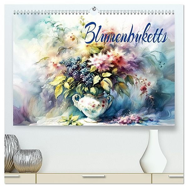 Blumenbuketts (hochwertiger Premium Wandkalender 2025 DIN A2 quer), Kunstdruck in Hochglanz, Calvendo, Dusanka Djeric