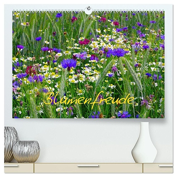 Blumenfreude (hochwertiger Premium Wandkalender 2024 DIN A2 quer), Kunstdruck in Hochglanz, Avianaarts Design Fotografie by Tanja Riedel