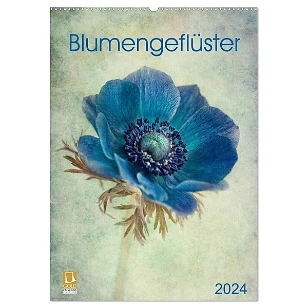 Blumengeflüster (Wandkalender 2024 DIN A2 hoch), CALVENDO Monatskalender, Claudia Möckel / Lucy L!u