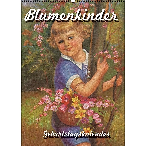 Blumenkinder (Wandkalender immerwährend DIN A2 hoch), Martina Berg