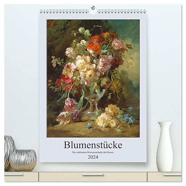 Blumenstücke 2024 (hochwertiger Premium Wandkalender 2024 DIN A2 hoch), Kunstdruck in Hochglanz, ARTOTHEK - Bildagentur der Museen