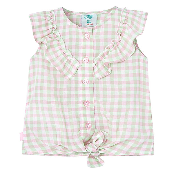 Boboli Bluse KARO ärmellos in rosa