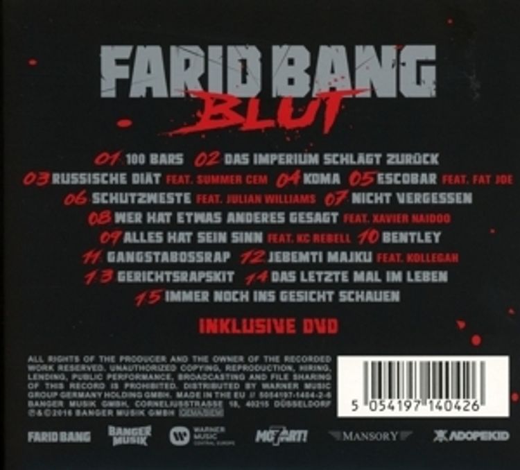 Blut CD von Farid Bang jetzt online bei Weltbild.at bestellen